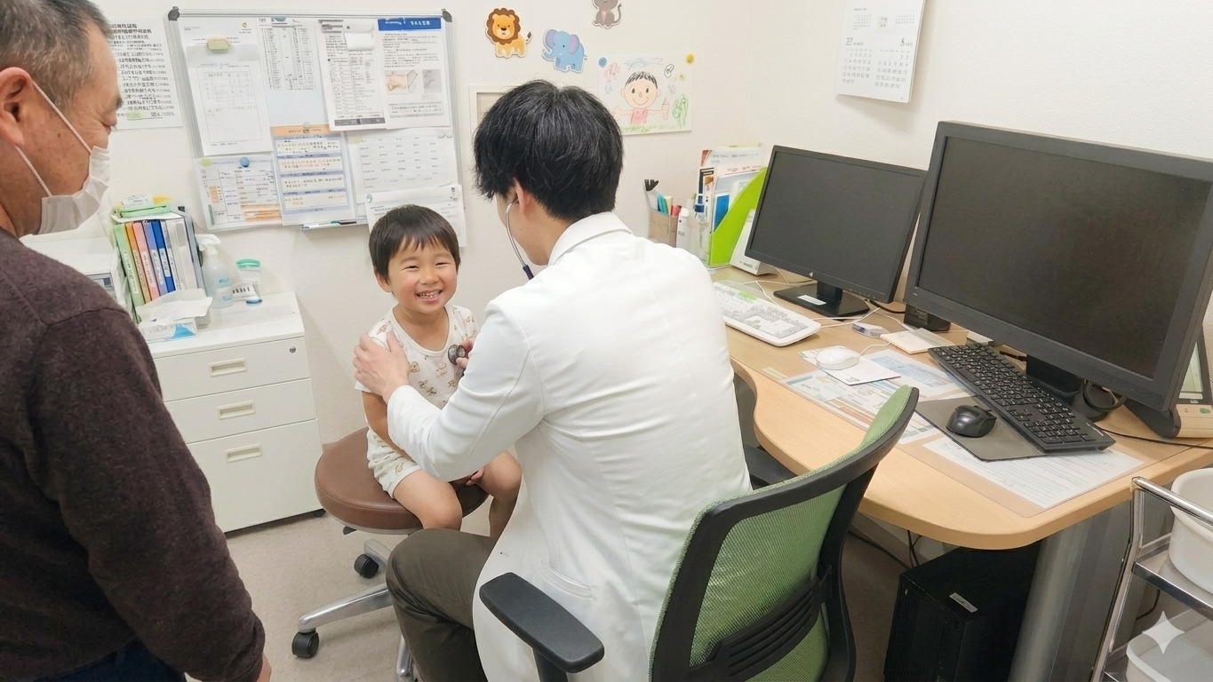 小児科診療の様子